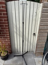 Collapsible IV Pole Stand with Wheels, 2 Hooks, Adjustable