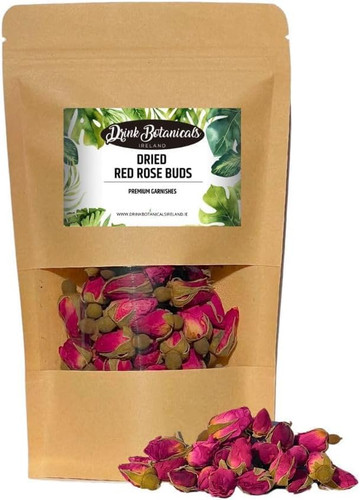 Dried red rose buds 100 - dried, |