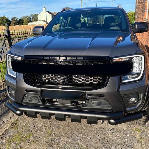 Black front lower bumper - black,