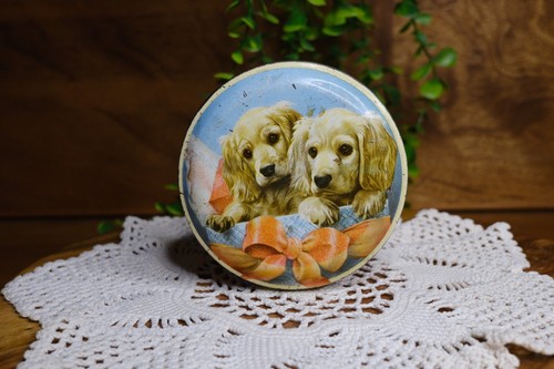 Vintage horner puppy dog - vintage, round