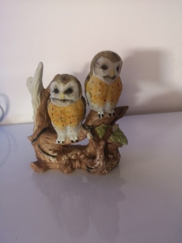 Vintage porcelain owls - vintage,