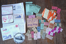 Vintage Train British Railway Rail Tickets Stubs Memorabilia