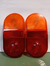 PAIR OF RUBBOLITE H45J REAR LIGHT LENS TRAILERS COMMERCIAL VEHICLES ETC NOS