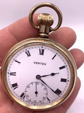 Gents Vertex Gold Plated Dennison Pocket Watch British Railways Eastern Region