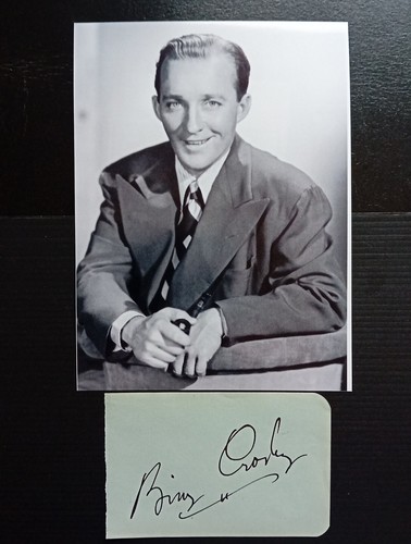 Bing crosby genuine signed - bing,
