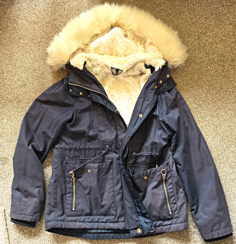 Topshop black hooded - topshop,