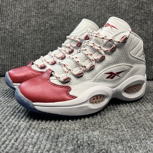 Reebok question mid red toe - question,