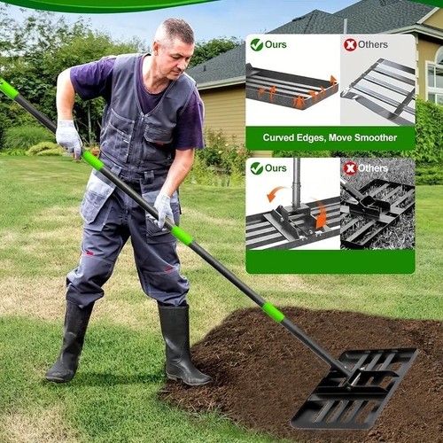 Garden lawn levelling rake - garden,