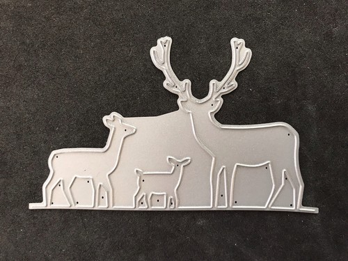 Christmas winter woodland - christmas, deer