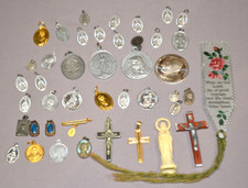 42 x vintage Holy Saint Medals