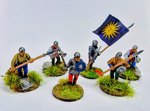 28mm medieval foot soldiers - medieval,