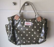 CATH KIDSTON EVERYDAY GRAB BAG / HANDBAG - OILCLOTH - GREEN - SPOTS