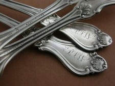 4 Early Coin Silver Spoons