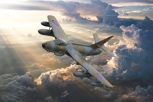 Raf hawker hunter mk58 - hunter,