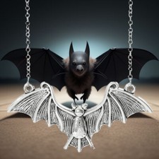 Bat Large Silver Color