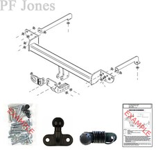 Tow-Trust Towbar for Vauxhall Corsa D Hatchback 2006-2015 - Flange Tow Bar