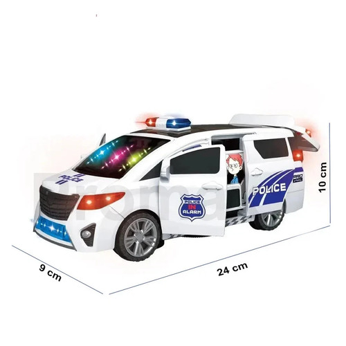 Police van car with light - car,