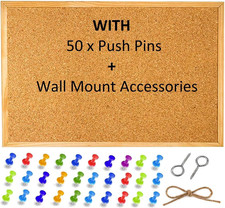 Large Cork Pin Notice Board
