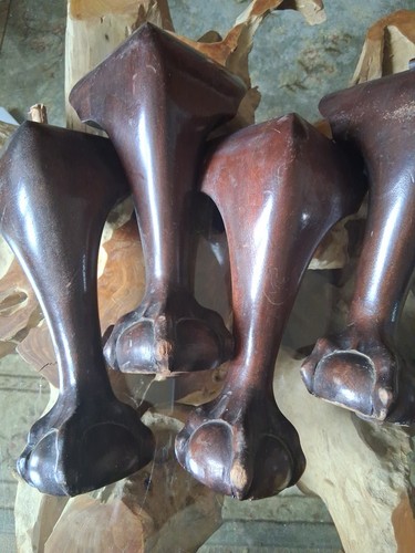 Ball claw carved wooden - carved,