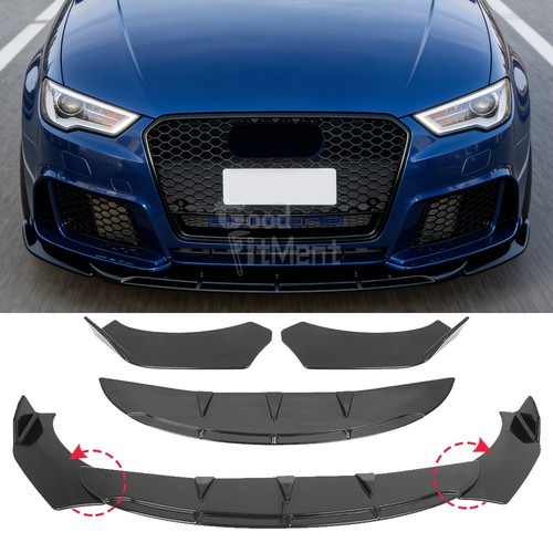 Gloss black front bumper - gloss,