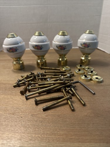 Vintage porcelain brass - &,
