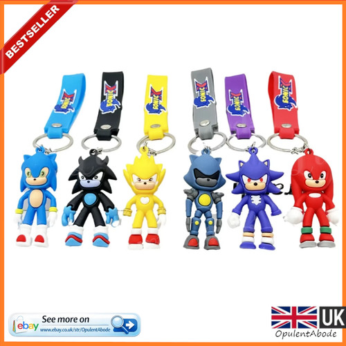 Sonic the hedgehog keyrings - the,
