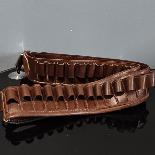 Brown leather gauge - leather,