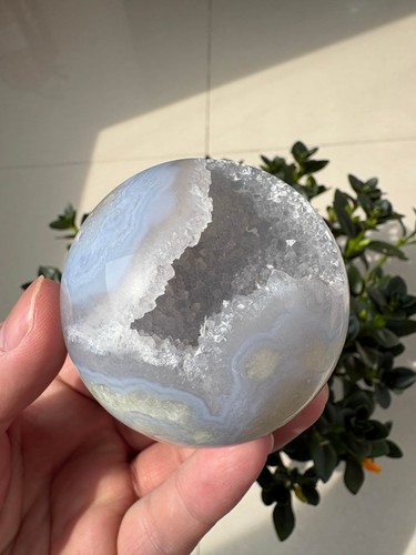 Natural drusy blue lace agate - drusy,