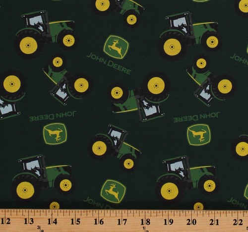 Cotton john deere - cotton, green