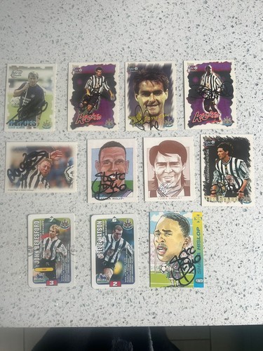 Various cards autographed by - cards,,