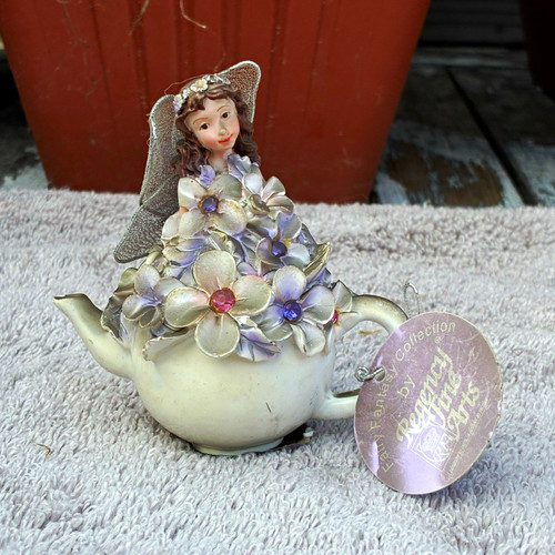 Ceramic fairy floral - ceramic,