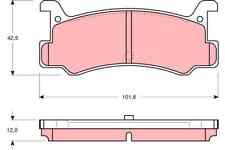 Brake Pad Set, disc brake for DAIHATSU EUNOS FORD ASIA & OCEANIA MAZDA MERCURY