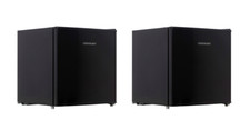 Cookology Table Top Mini Fridge & Freezer Bundle Compact Freestanding - Black
