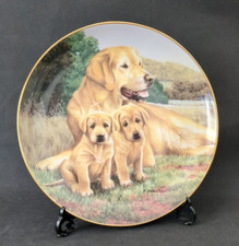 Franklin Mint-Labradors "FAITHFUL COMPANIONS"-Limited Edition Collector Plate