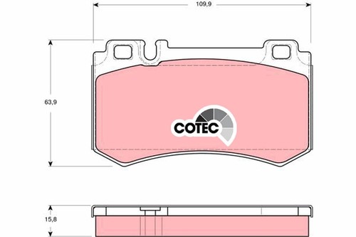 Brake pad set disc - disc,