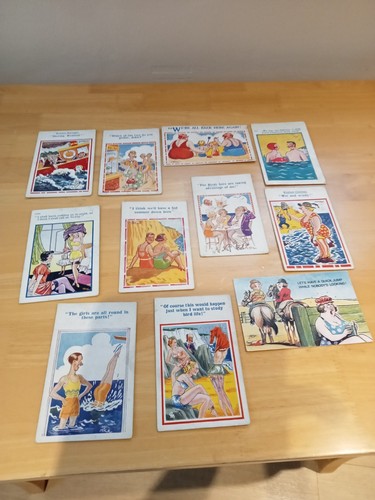 Old seaside postcards - postcards, 11