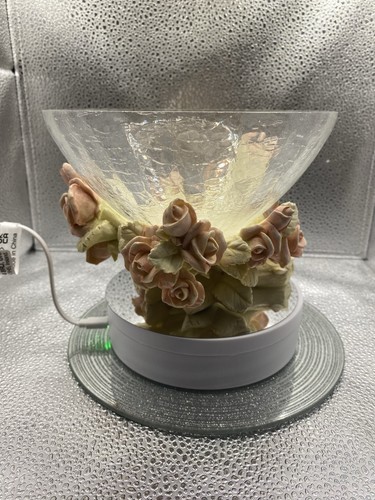 Bowl crackle glass cream - glass, a