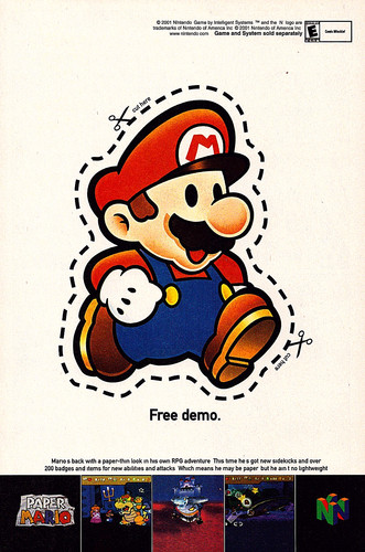 2001 paper mario n64 - 2001,