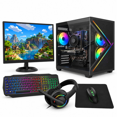 Fast gaming computer bundle - pc,