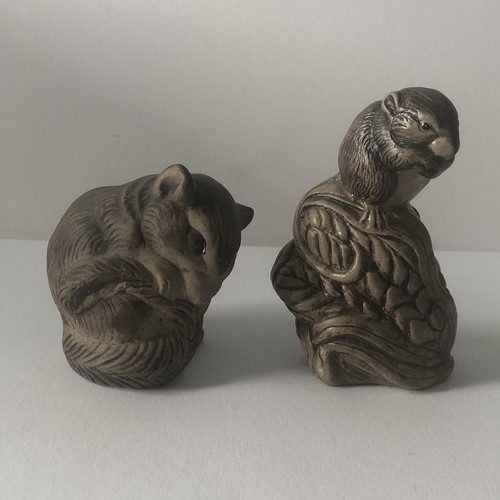 Two poole pottery mice - mice, figures