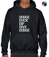 DODGE DUCK DIP DIVE DODGE HOODY HOODIE FUNNY DODGEBALL COOL AVERAGE JOES COBRAS