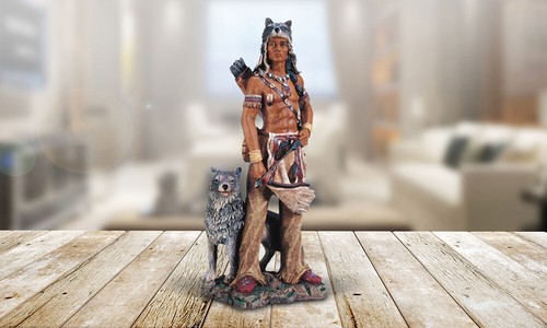 Native american warrior - 17"h,