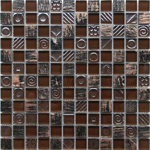 Mixed glass mosaic tile roma - tile,