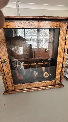 Edwardian oak smoker cabinet - edwardian, smoker's