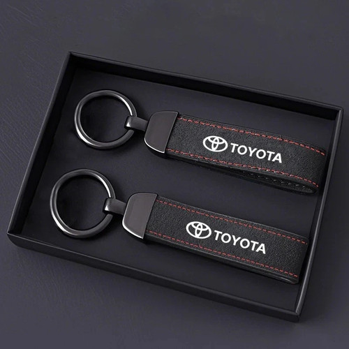Suede leather car - leather, key