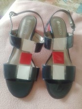 Pavers Never Been worn Red White And Navy Blue Sandals