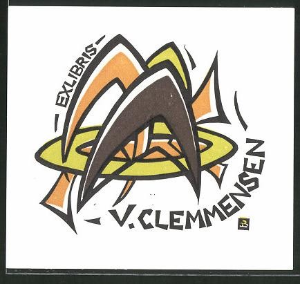 Exlibris clemmensen - exlibris,