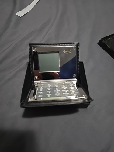 Dalvey leather calculator case - leather,