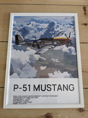 Mustang aircraft framed print - mustang,