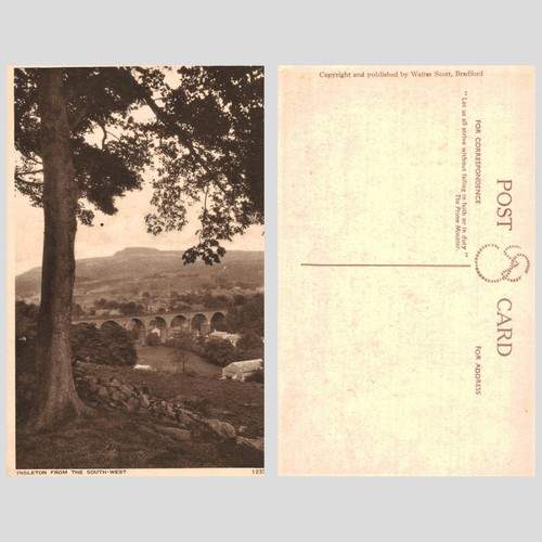 Vintage postcard ingleton - postcard,